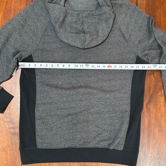 Vans Off The Wall Full Zip Hoodie Jacket Mens L Charcoal Gray w/Black Cotton NWT - Picture 11 of 12